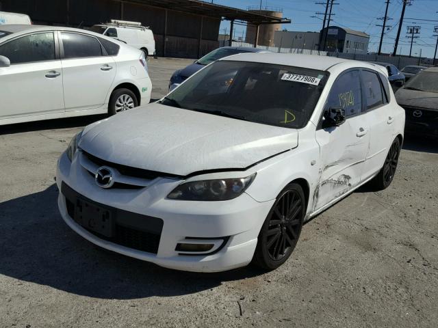 JM1BK34M581182656 - 2008 MAZDA SPEED 3 WHITE photo 2