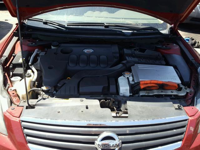 1N4CL21E47C146393 - 2007 NISSAN ALTIMA HYB RED photo 7