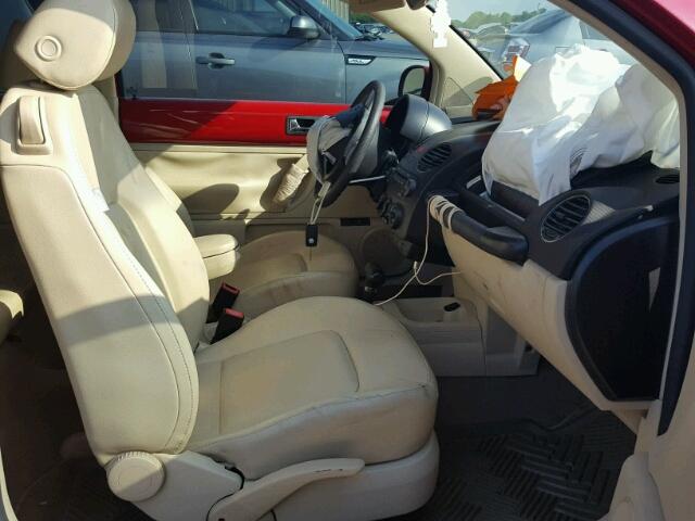 3VWRR31C36M408776 - 2006 VOLKSWAGEN NEW BEETLE RED photo 5