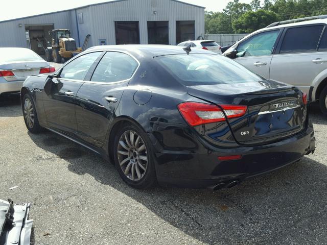 ZAM57XSA8E1103549 - 2014 MASERATI GHIBLI BLACK photo 3