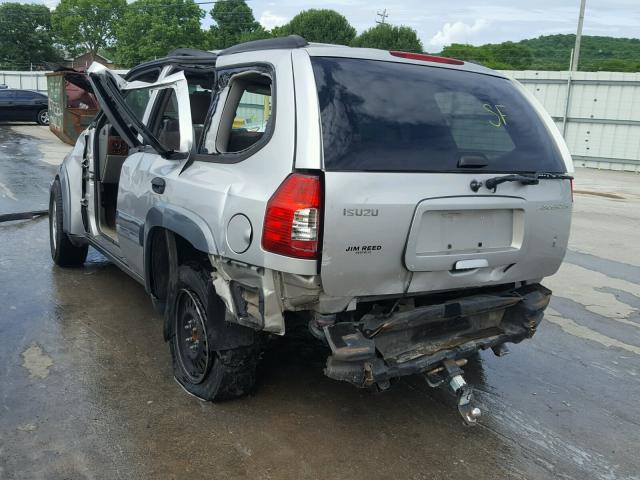 4NUDS13SX42104542 - 2004 ISUZU ASCENDER S SILVER photo 3