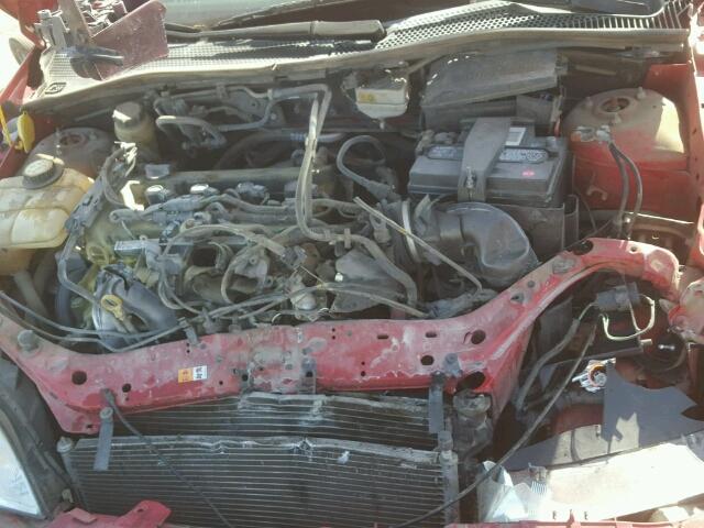 1FAHP34N86W105967 - 2006 FORD FOCUS ZX4 RED photo 7