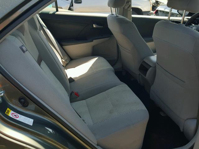 4T4BF1FK9CR224159 - 2012 TOYOTA CAMRY BASE GREEN photo 6