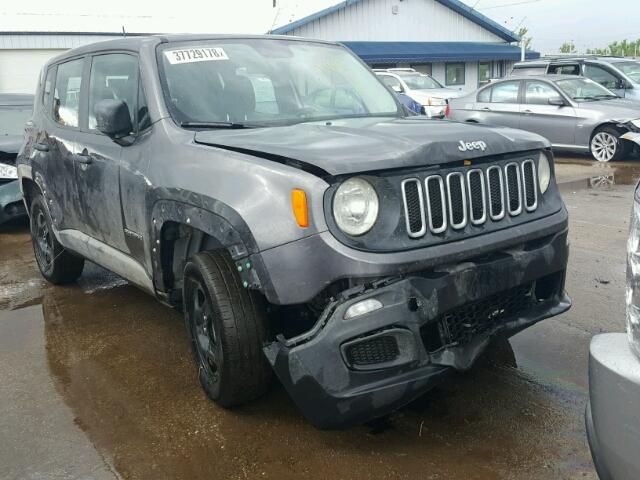 ZACCJBAB0HPG14008 - 2017 JEEP RENEGADE S GRAY photo 1