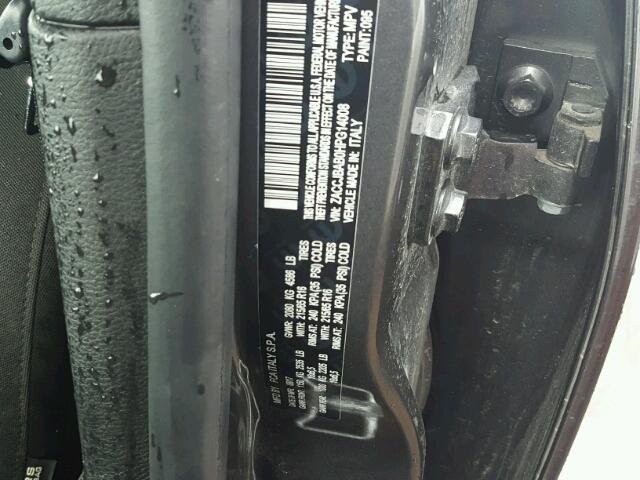 ZACCJBAB0HPG14008 - 2017 JEEP RENEGADE S GRAY photo 10