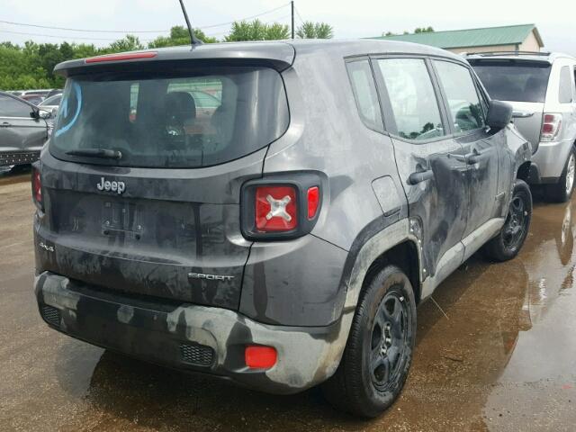 ZACCJBAB0HPG14008 - 2017 JEEP RENEGADE S GRAY photo 4