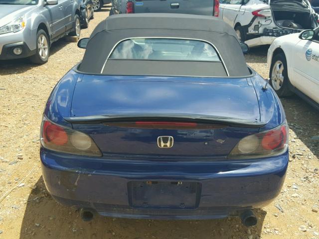 JHMAP1143YT003040 - 2000 HONDA S2000 BLUE photo 6