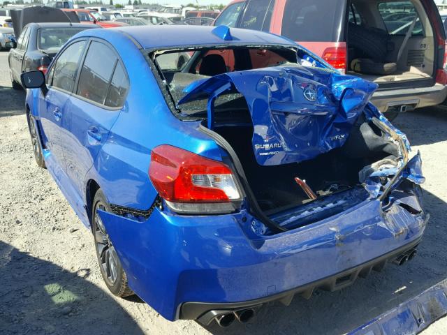 JF1VA1A6XJ9837627 - 2018 SUBARU WRX BLUE photo 3