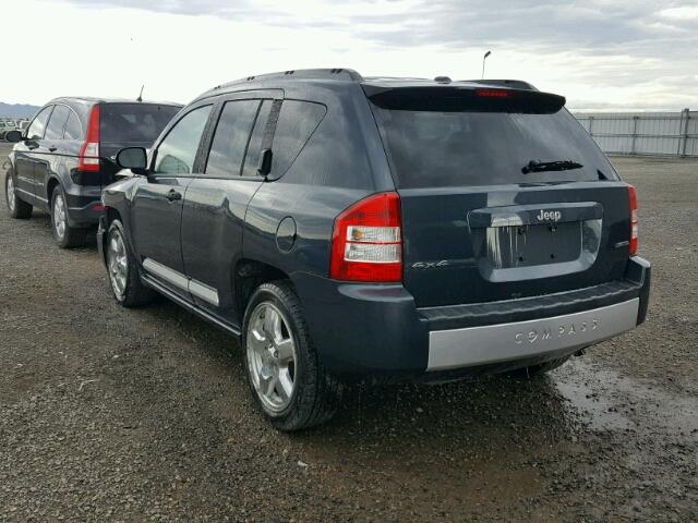 1J8FF57WX7D158213 - 2007 JEEP COMPASS LI BLUE photo 3