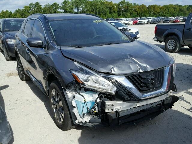 5N1AZ2MG7FN225343 - 2015 NISSAN MURANO S/S GRAY photo 1