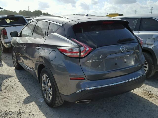 5N1AZ2MG7FN225343 - 2015 NISSAN MURANO S/S GRAY photo 3