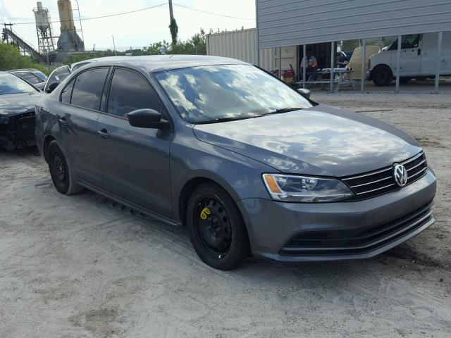 3VW2K7AJ0FM263319 - 2015 VOLKSWAGEN JETTA BASE SILVER photo 1