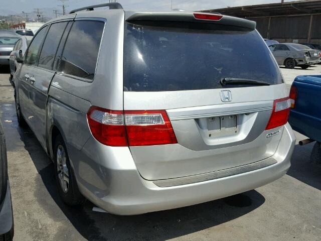 5FNRL38715B015231 - 2005 HONDA ODYSSEY SILVER photo 3