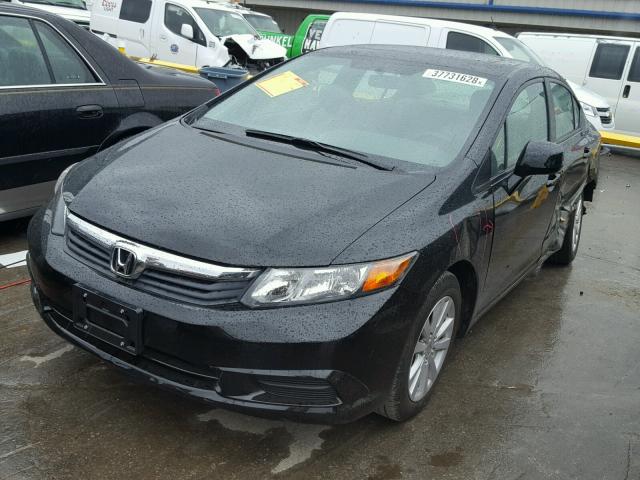 19XFB2F92CE093296 - 2012 HONDA CIVIC EXL შავი ფოტო 2