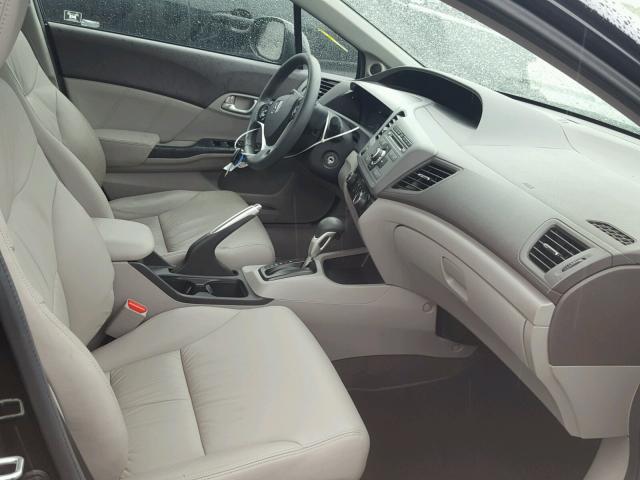 19XFB2F92CE093296 - 2012 HONDA CIVIC EXL შავი ფოტო 5