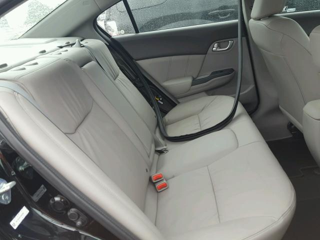 19XFB2F92CE093296 - 2012 HONDA CIVIC EXL შავი ფოტო 6
