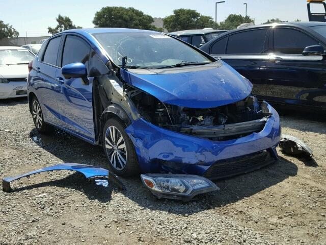 3HGGK5H8XFM775252 - 2015 HONDA FIT EX/EXL BLUE photo 1