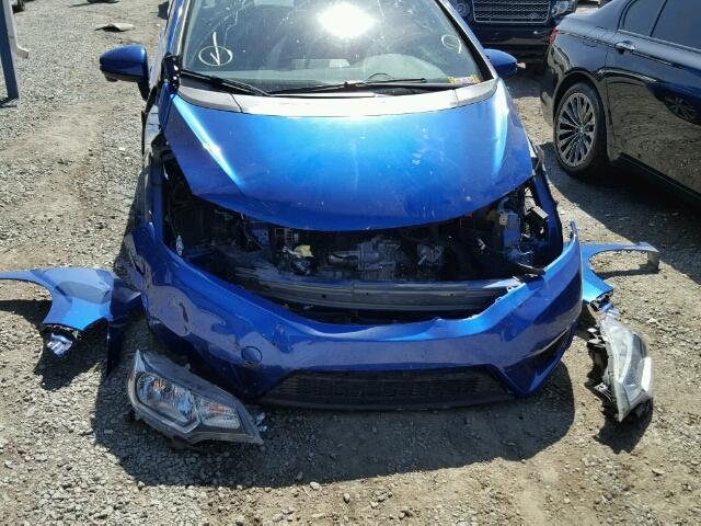 3HGGK5H8XFM775252 - 2015 HONDA FIT EX/EXL BLUE photo 9