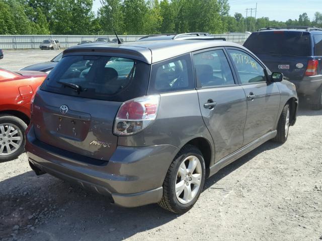 2T1KR32E87C630518 - 2007 TOYOTA MATRIX XR Szary zdjęcie 4