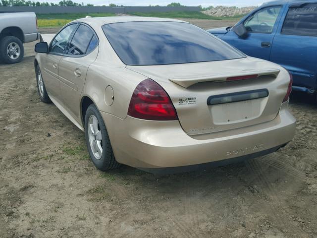 2G2WP522851138161 - 2005 PONTIAC GRAND PRIX GRAY photo 3