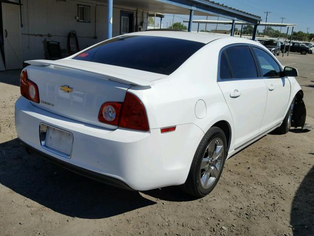 1G1ZC5EB3AF167949 - 2010 CHEVROLET MALIBU 1LT WHITE photo 4