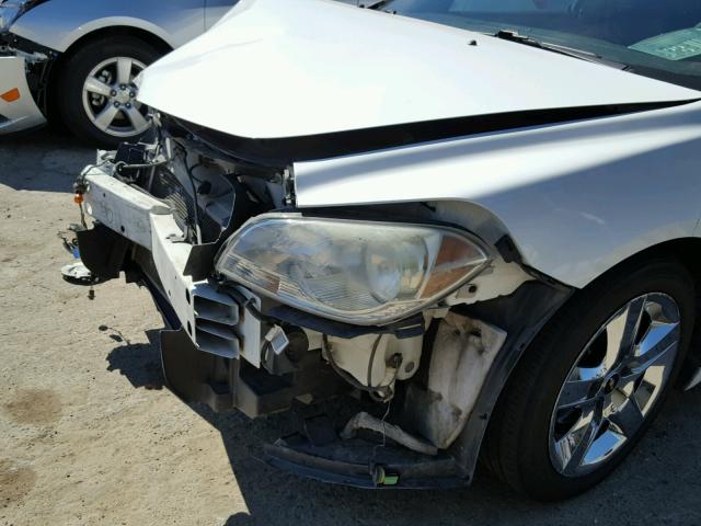 1G1ZC5EB3AF167949 - 2010 CHEVROLET MALIBU 1LT WHITE photo 9