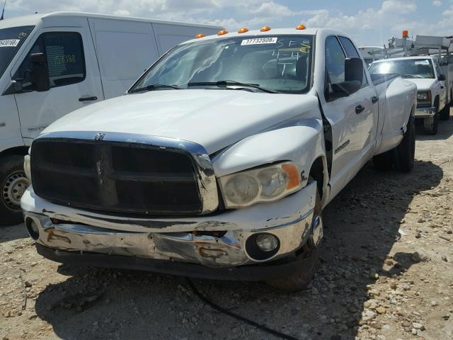 3D7MR48C95G790713 - 2005 DODGE RAM 3500 S WHITE photo 2