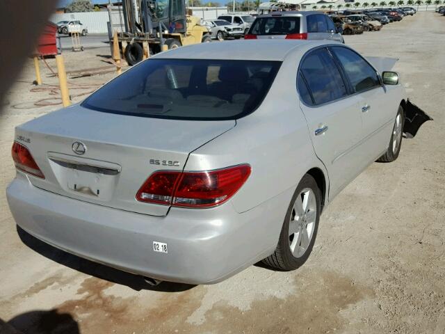 JTHBA30GX55090707 - 2005 LEXUS ES 330 SILVER photo 4