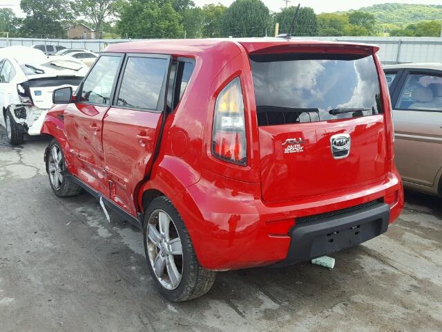 KNDJT2A24B7272133 - 2011 KIA SOUL + RED photo 3