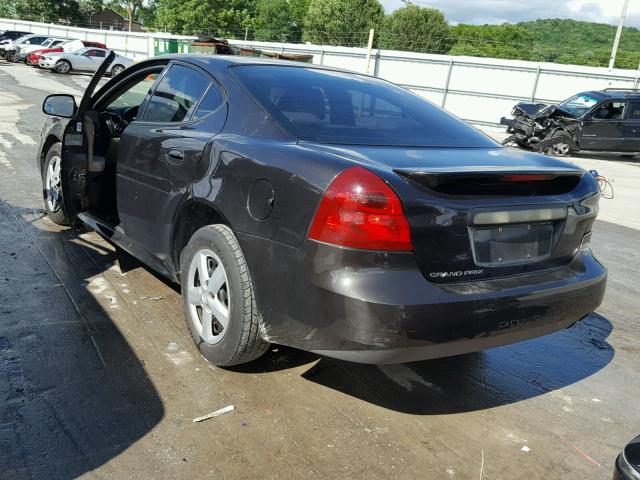 2G2WP552581115579 - 2008 PONTIAC GRAND PRIX BLACK photo 3