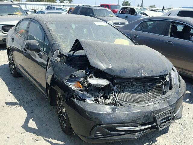 19XFB2F8XDE280486 - 2013 HONDA CIVIC EX BLACK photo 1