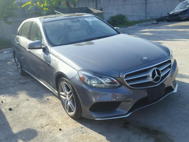 WDDHF8JB7GB279550 - 2016 MERCEDES-BENZ E 350 4MAT GRAY photo 1