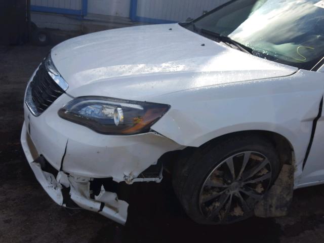 1C3CCBCG4EN135666 - 2014 CHRYSLER 200 LIMITE WHITE photo 9