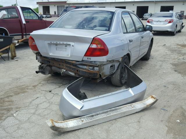 JA3AY26C81U008317 - 2001 MITSUBISHI MIRAGE ES SILVER photo 4