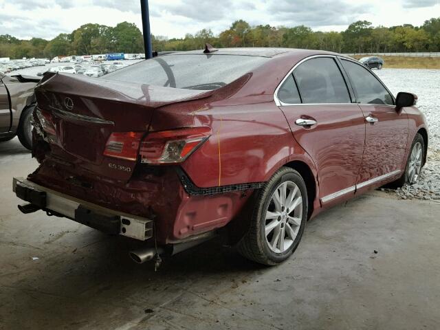 JTHBK1EG9A2349919 - 2010 LEXUS ES 350 RED photo 4