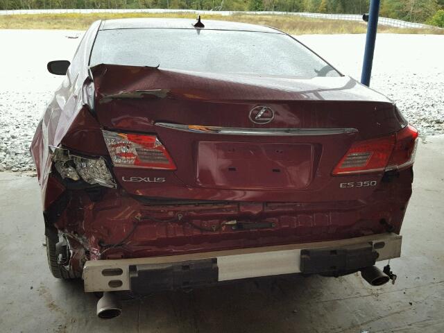 JTHBK1EG9A2349919 - 2010 LEXUS ES 350 RED photo 9