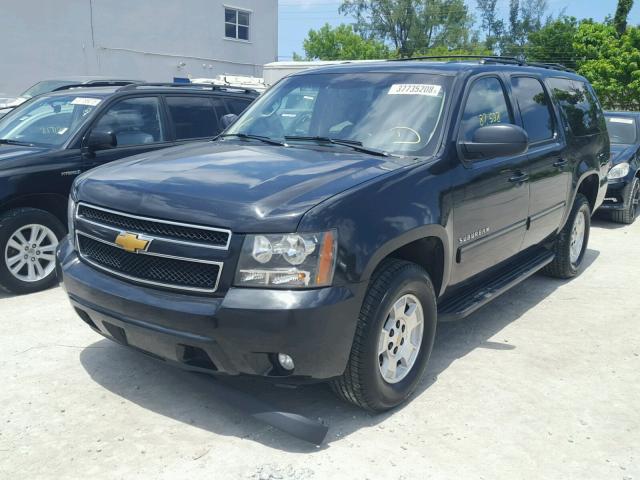 1GNSCJE0XDR128124 - 2013 CHEVROLET SUBURBAN C BLACK photo 2