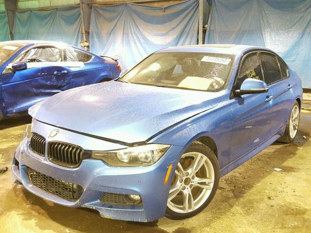 WBA3D3C57EK154031 - 2014 BMW 328 D BLUE photo 2