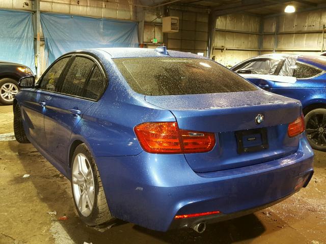 WBA3D3C57EK154031 - 2014 BMW 328 D BLUE photo 3