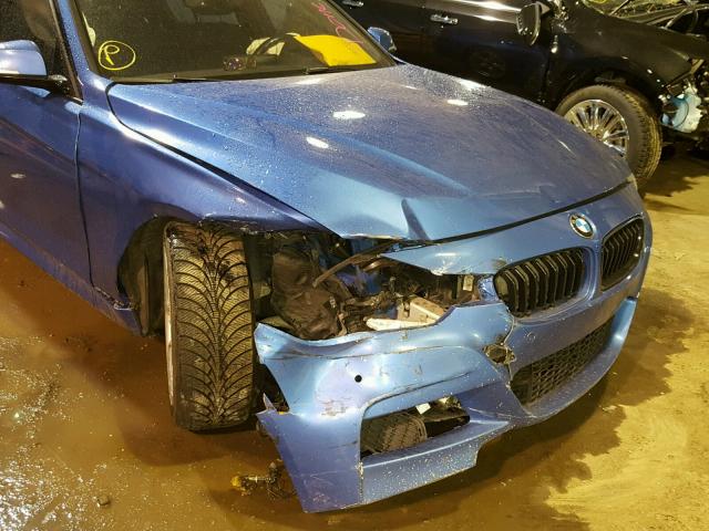 WBA3D3C57EK154031 - 2014 BMW 328 D BLUE photo 9