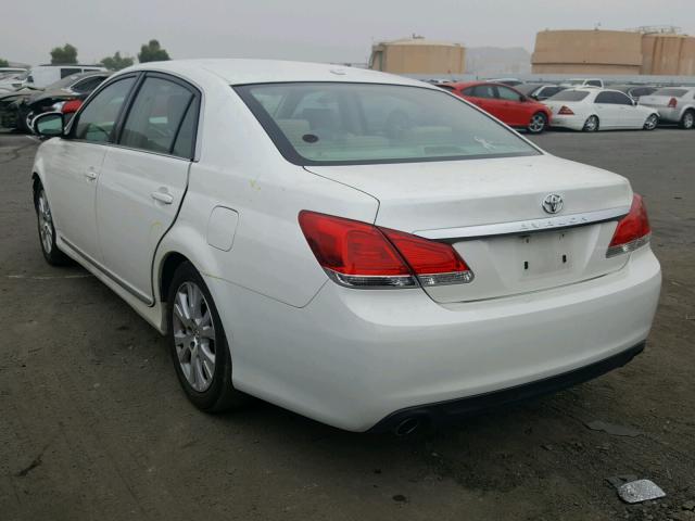 4T1BK3DB0BU401345 - 2011 TOYOTA AVALON BAS WHITE photo 3
