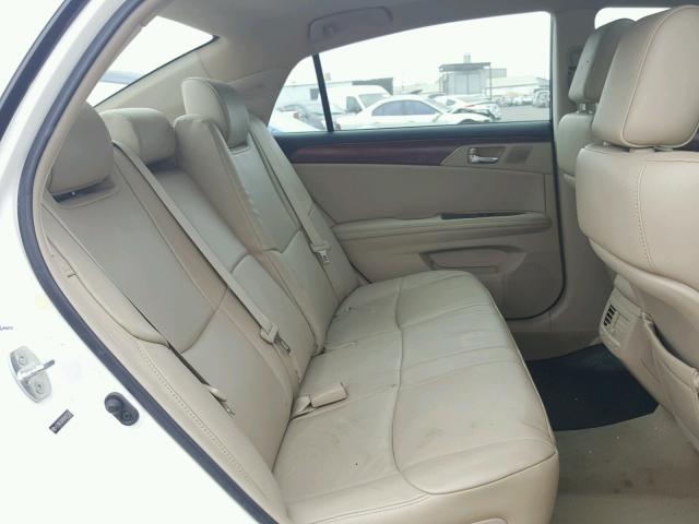 4T1BK3DB0BU401345 - 2011 TOYOTA AVALON BAS WHITE photo 6