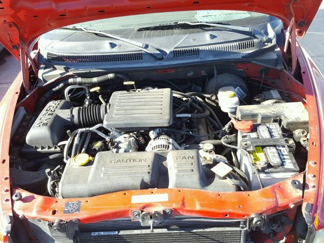 1B8HR58N12F188738 - 2002 DODGE DURANGO SL RED photo 7