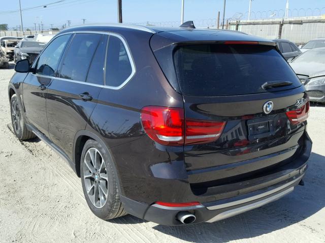5UXKR0C55H0V50424 - 2017 BMW X5 XDRIVE3 BROWN photo 3