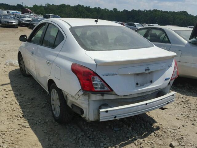 3N1CN7AP0CL939534 - 2012 NISSAN VERSA S WHITE photo 3