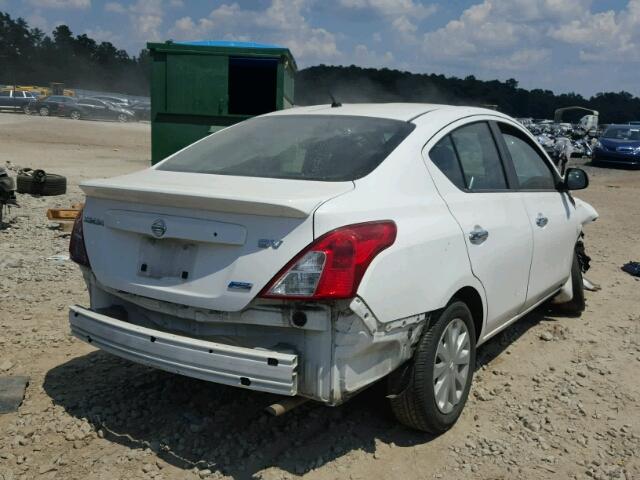 3N1CN7AP0CL939534 - 2012 NISSAN VERSA S WHITE photo 4