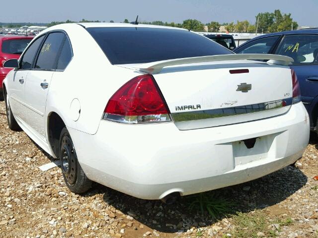 2G1WC5EM3A1161211 - 2010 CHEVROLET IMPALA LTZ WHITE photo 3