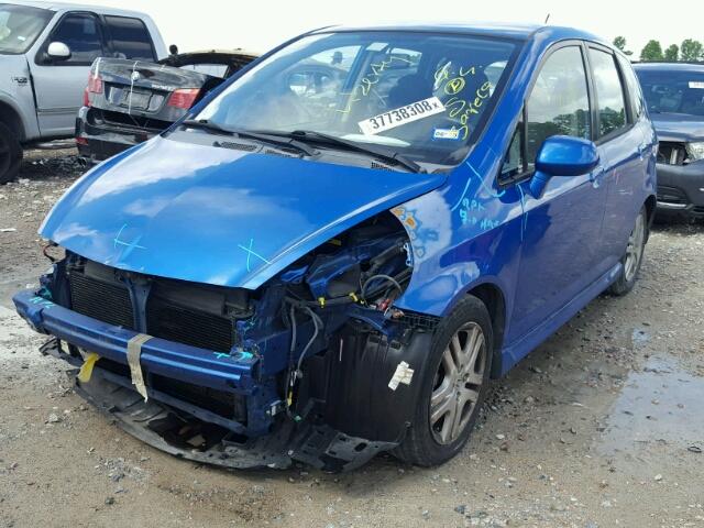 JHMGD38697S055993 - 2007 HONDA FIT S 蓝色 照片 2