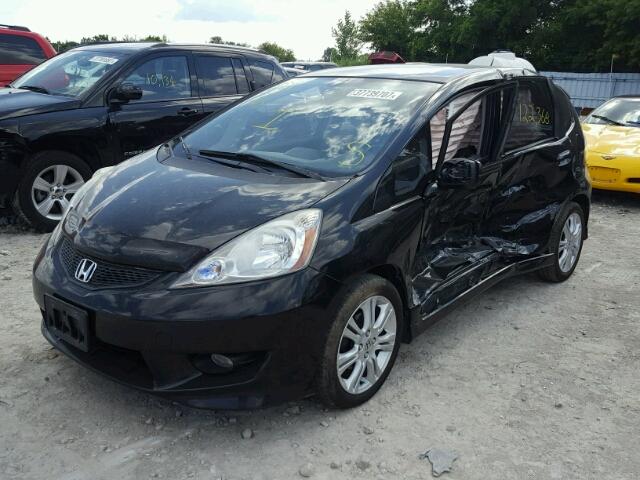 JHMGE88839S806228 - 2009 HONDA FIT SPORT BLACK photo 2