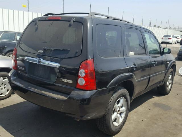 4F2YZ02Z66KM18368 - 2006 MAZDA TRIBUTE I BLACK photo 4